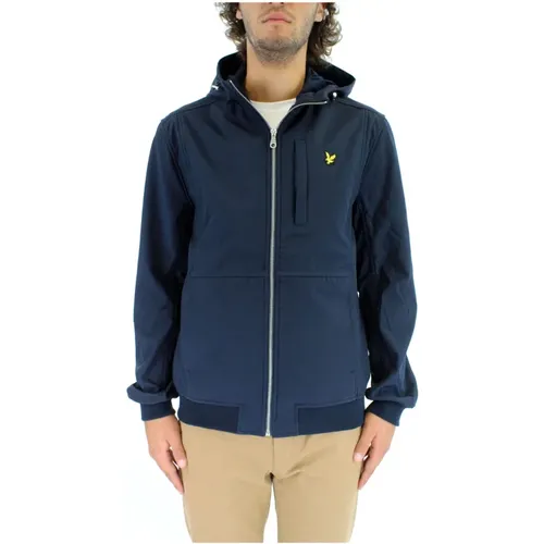 Light Jackets, male, , Size: S Lyle Scott Jk1214V Man Dark Navy - Lyle & Scott - Modalova