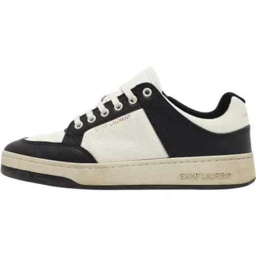 Pre-owned Sneakers, female, , Size: 9 1/2 US Pre-owned Leather sneakers - Yves Saint Laurent Vintage - Modalova