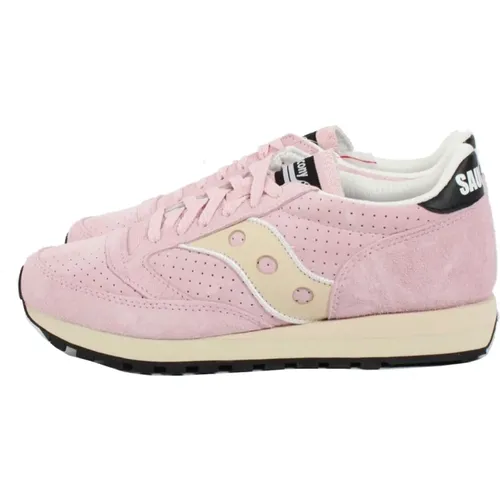 Stilvolle Rosa Graue Jazz 81 Sneakers , Herren, Größe: 41 EU - Saucony - Modalova