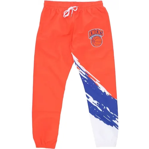 Sweatpants, male, , Size: XS NBA Paintbrush Warm Up Pants - Mitchell & Ness - Modalova