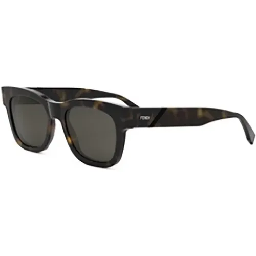 Braune Sonnenbrille Damen Accessoires Ss24 , Damen, Größe: 52 MM - Fendi - Modalova