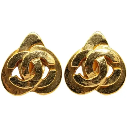 Pre-owned Jewellery, female, , Size: ONE SIZE Pre-owned Fabric earrings - Chanel Vintage - Modalova