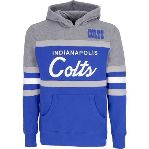 Hoodies, male, , Size: M Indianapolis Colts NFL Hoodie - Mitchell & Ness - Modalova