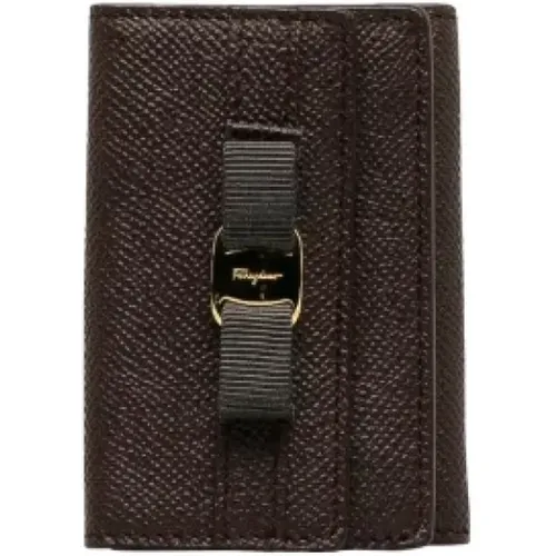 Pre-owned Wallets, female, , Size: ONE SIZE Pre-owned Leather wallets - Salvatore Ferragamo Pre-owned - Modalova