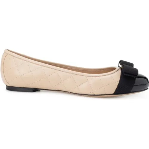 Elegante Patent Ballerinas , Damen, Größe: 35 EU - Salvatore Ferragamo - Modalova