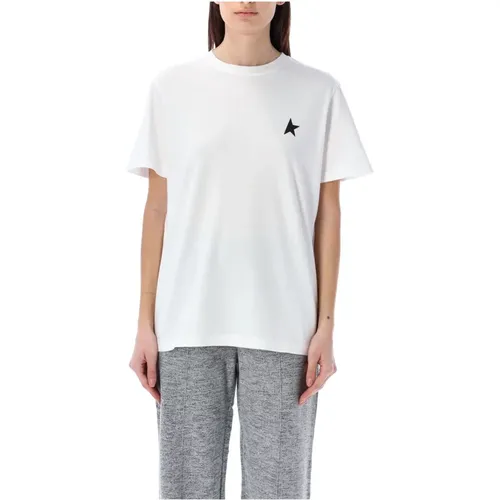 Stern T-Shirt , Damen, Größe: L - Golden Goose - Modalova