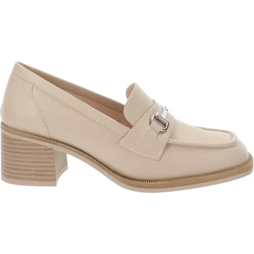 Leather High Heel Shoes Slip-On , female, Sizes: 5 UK, 6 UK, 7 UK, 3 UK - Nerogiardini - Modalova
