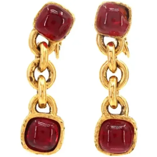 Pre-owned Jewellery, female, , Size: ONE SIZE Pre-owned Metal earrings - Chanel Vintage - Modalova