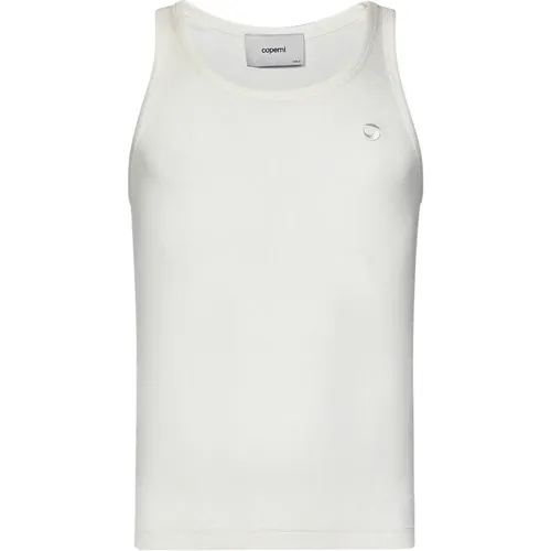 Weiße Gerippte Tanktop Coperni - Coperni - Modalova