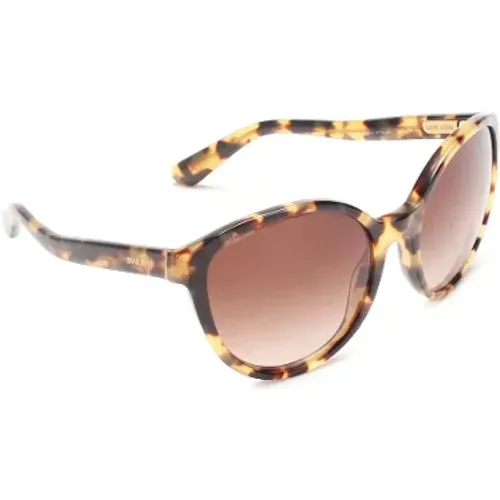 Pre-owned Plastic sunglasses , female, Sizes: ONE SIZE - Miu Miu Pre-owned - Modalova