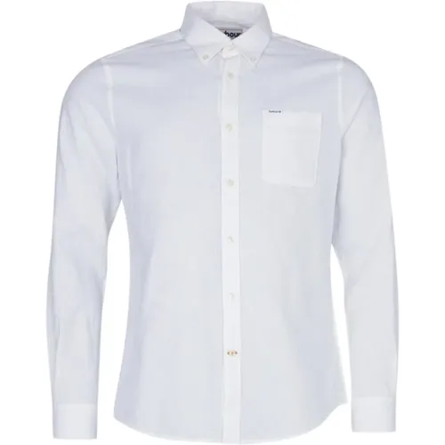 Linen Blend Shirt , male, Sizes: 2XL, L - Barbour - Modalova