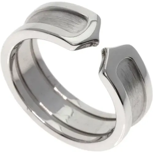 Pre-owned Jewellery, female, , Size: ONE SIZE Pre-owned White Gold rings - Cartier Vintage - Modalova