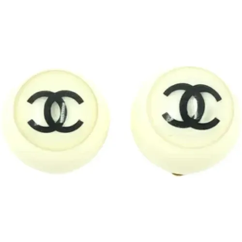 Pre-owned Jewellery, female, , Size: ONE SIZE Pre-owned Plastic earrings - Chanel Vintage - Modalova