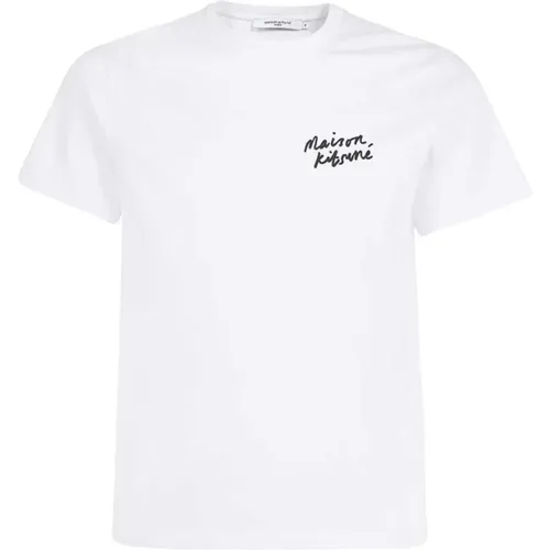 Stylisches Herren T-Shirt , Herren, Größe: XL - Maison Kitsuné - Modalova