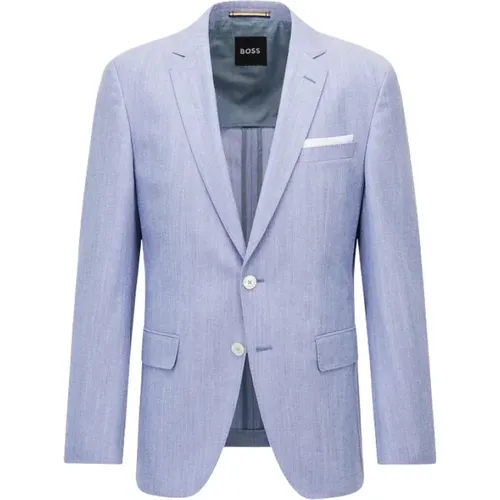 Slim Fit Cotton Blazer - Huston , male, Sizes: XL - Hugo Boss - Modalova