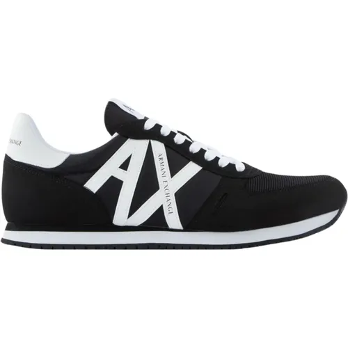 Schwarz-Weiß Xux017 Sneakers - Armani Exchange - Modalova