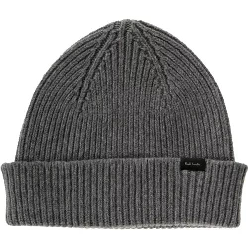 Beanies, male, , Size: ONE SIZE Cashmere Beanie Hat - PS By Paul Smith - Modalova