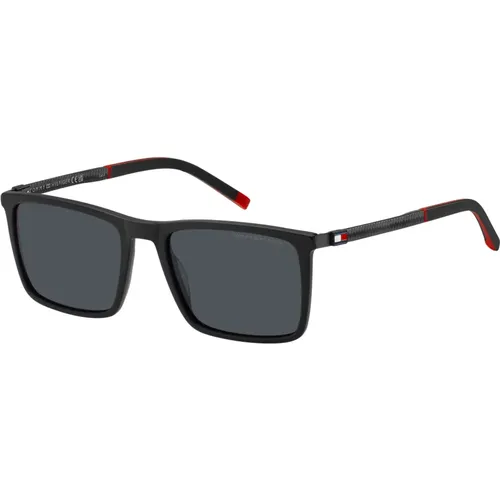 Matte /Grey Sunglasses TH 2077/S , male, Sizes: 55 MM - Tommy Hilfiger - Modalova