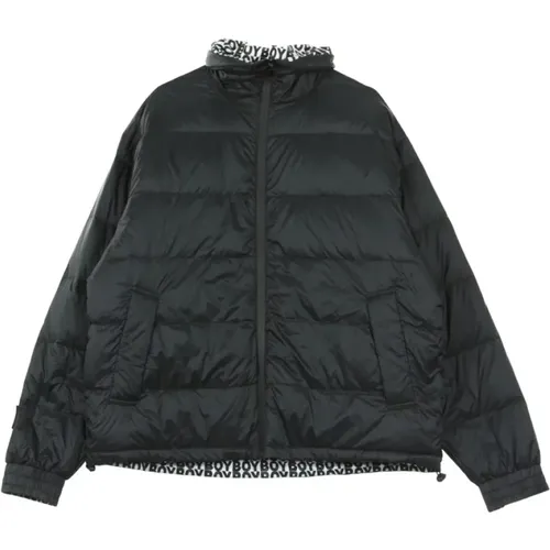 Down Jackets, male, , Size: S Stripe Eagle Down Reversible Jacket - BOY London - Modalova