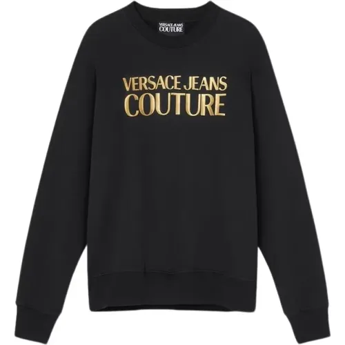 Gold Brushed Sweater , male, Sizes: XS, 3XL, S, L, 2XL - Versace Jeans Couture - Modalova