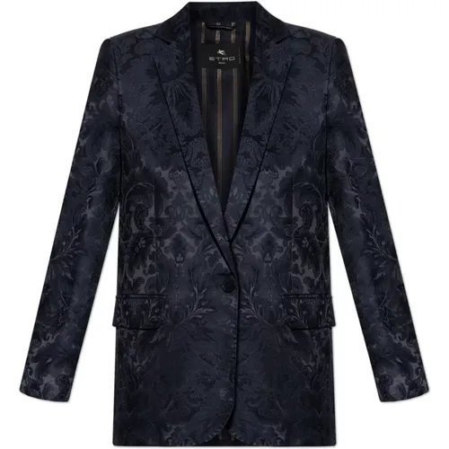 Blazers, female, , Size: 2XS Blazer with decorative pattern - ETRO - Modalova