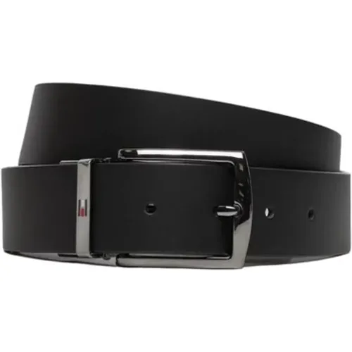 Belts, male, , Size: 100 CM Classic Leather Belt Collection for Men - Tommy Hilfiger - Modalova