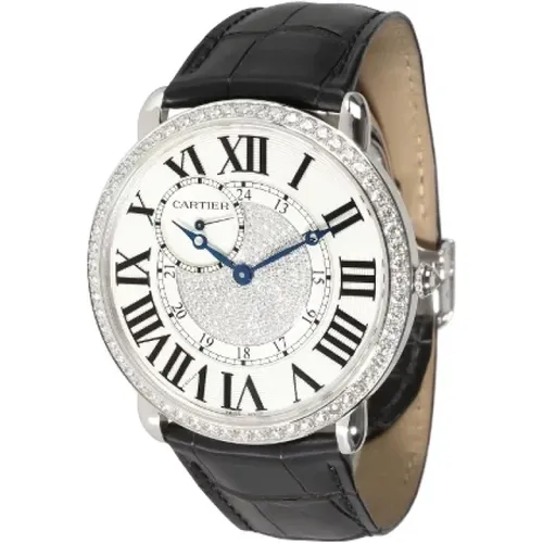 Pre-owned Watches, female, , Size: ONE SIZE Pre-owned White Gold watches - Cartier Vintage - Modalova