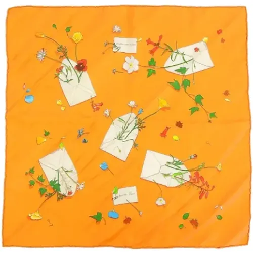 Pre-owned Scarves, female, , Size: ONE SIZE Pre-owned Silk scarves - Hermès Vintage - Modalova