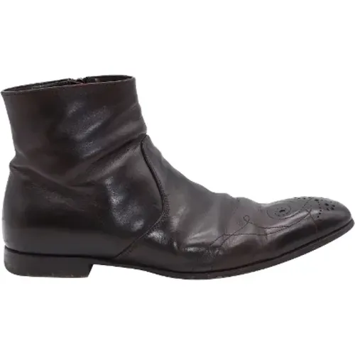 Pre-owned Leather boots , female, Sizes: 6 UK - Prada Vintage - Modalova