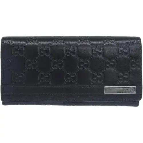 Pre-owned Wallets, female, , Size: ONE SIZE Pre-owned Leather Gucci Wallet - Gucci Vintage - Modalova