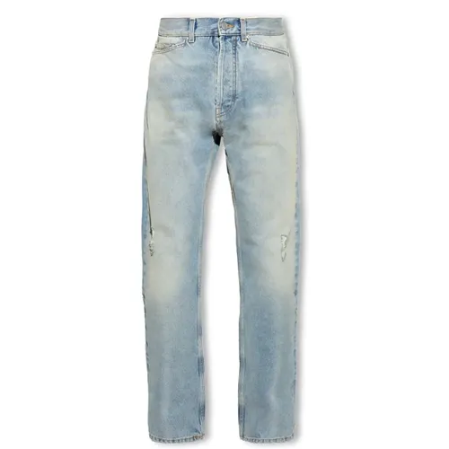 Straight Jeans, male, , Size: W33 Straight-cut jeans - Palm Angels - Modalova