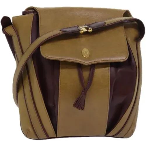 Pre-owned Cross Body Bags, female, , Size: ONE SIZE Pre-owned Leather shoulder-bags - Cartier Vintage - Modalova