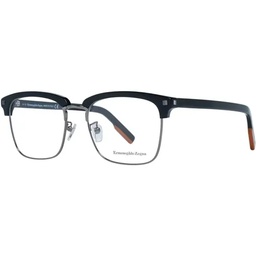 Glasses, male, , Size: ONE SIZE Square Optical Frames - Ermenegildo Zegna - Modalova