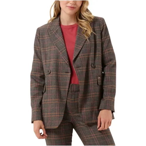 Brauner Tara Ansini Blazer Damen , Damen, Größe: M - MOS MOSH - Modalova