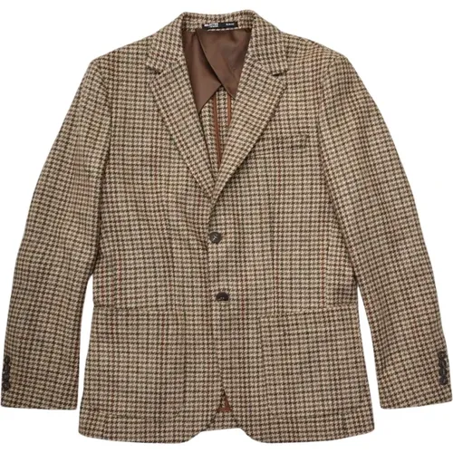 Schmaler Wollbrauner Blazer , Herren, Größe: 2XL - Selected Homme - Modalova