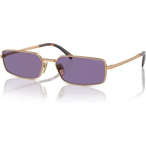 Rectangular Metal Sunglasses , female, Sizes: 53 MM - Prada - Modalova