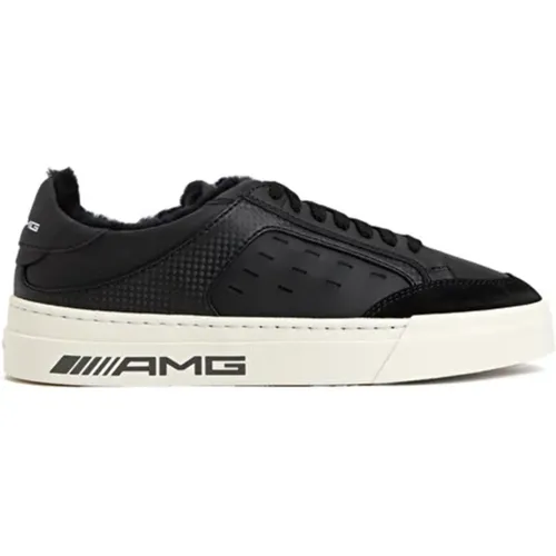 Gloria AMG Leder Sneakers , Herren, Größe: 39 1/2 EU - Santoni - Modalova