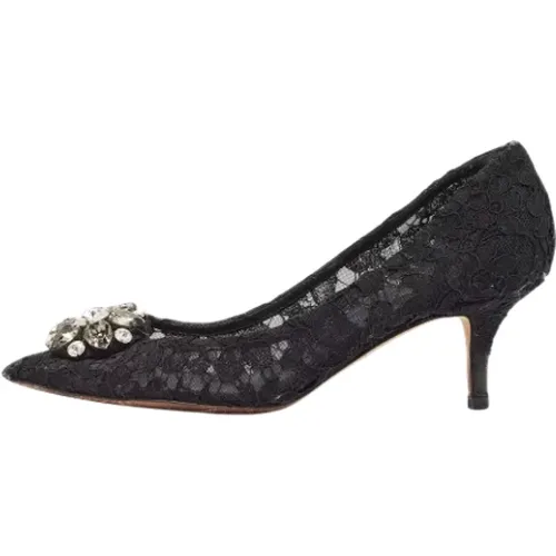 Pre-owned Pumps, female, , Size: 8 1/2 US Pre-owned Lace heels - Dolce & Gabbana Pre-owned - Modalova