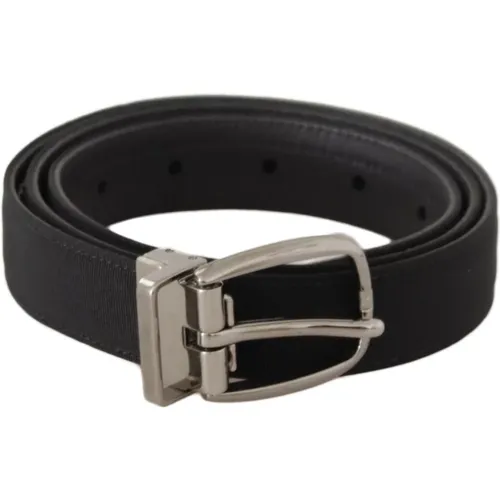 Belts, unisex, , Size: 85 CM Leather Metal Buckle Belt - Dolce & Gabbana - Modalova