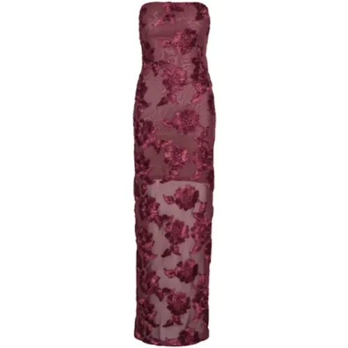 Party Dresses, female, , Size: M Strapless Floral Maxi Dress - Rotate Birger Christensen - Modalova