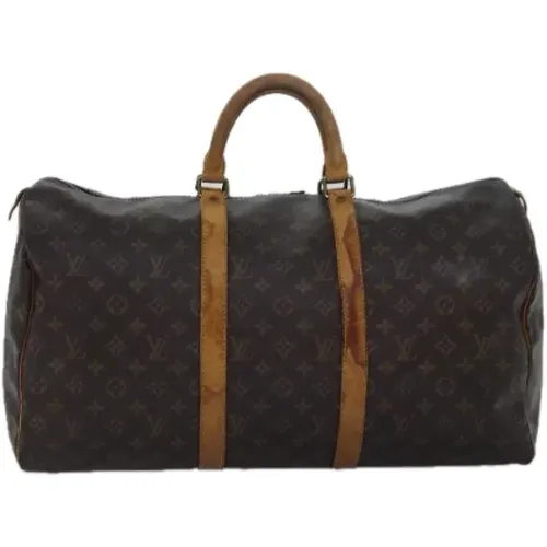 Pre-owned Weekend Bags, female, , Size: ONE SIZE Pre-owned Canvas handbags - Louis Vuitton Vintage - Modalova