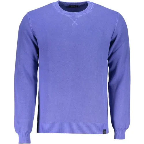 Blauer Baumwollpullover mit Logo , Herren, Größe: 2XL - North Sails - Modalova