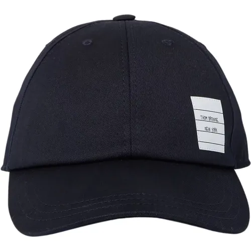 Caps, male, , Size: L Canvas Baseball Cap - Thom Browne - Modalova