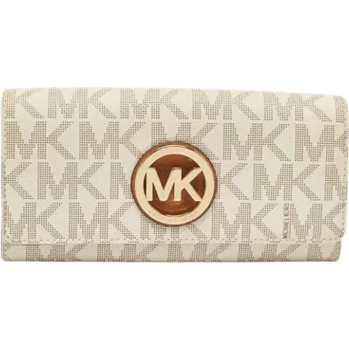 Pre-owned Wallets, female, , Size: ONE SIZE Pre-owned Coated canvas wallets - Michael Kors Pre-owned - Modalova