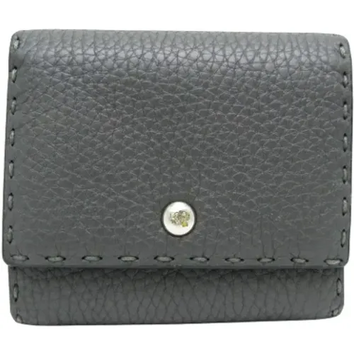 Pre-owned Wallets, female, , Size: ONE SIZE Pre-owned Leather wallets - Fendi Vintage - Modalova