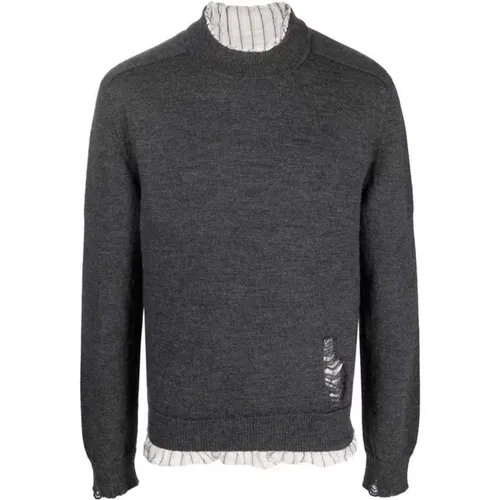 Wool Pullover Sweater , male, Sizes: L - Maison Margiela - Modalova