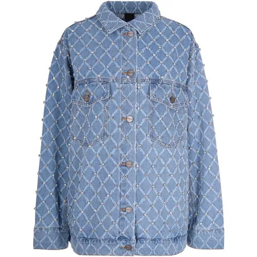 Denim Jackets, female, , Size: S Pifferaio Jacket - pinko - Modalova