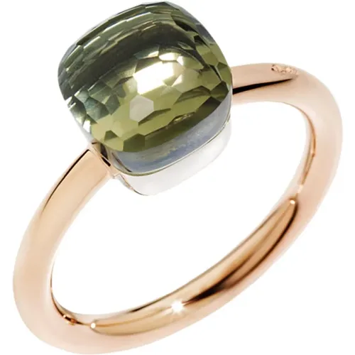 Rose Gold and White Gold Ring , female, Sizes: 55 MM - Pomellato - Modalova