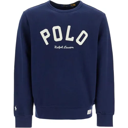 Bestickter Crewneck-Sweatshirt mit Logopatch - Polo Ralph Lauren - Modalova