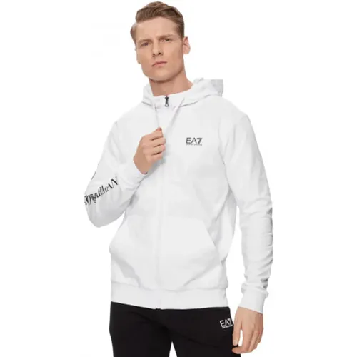 Zip-throughs, male, , Size: XL Armani Sweatshirt Zip Hoodie - Emporio Armani EA7 - Modalova